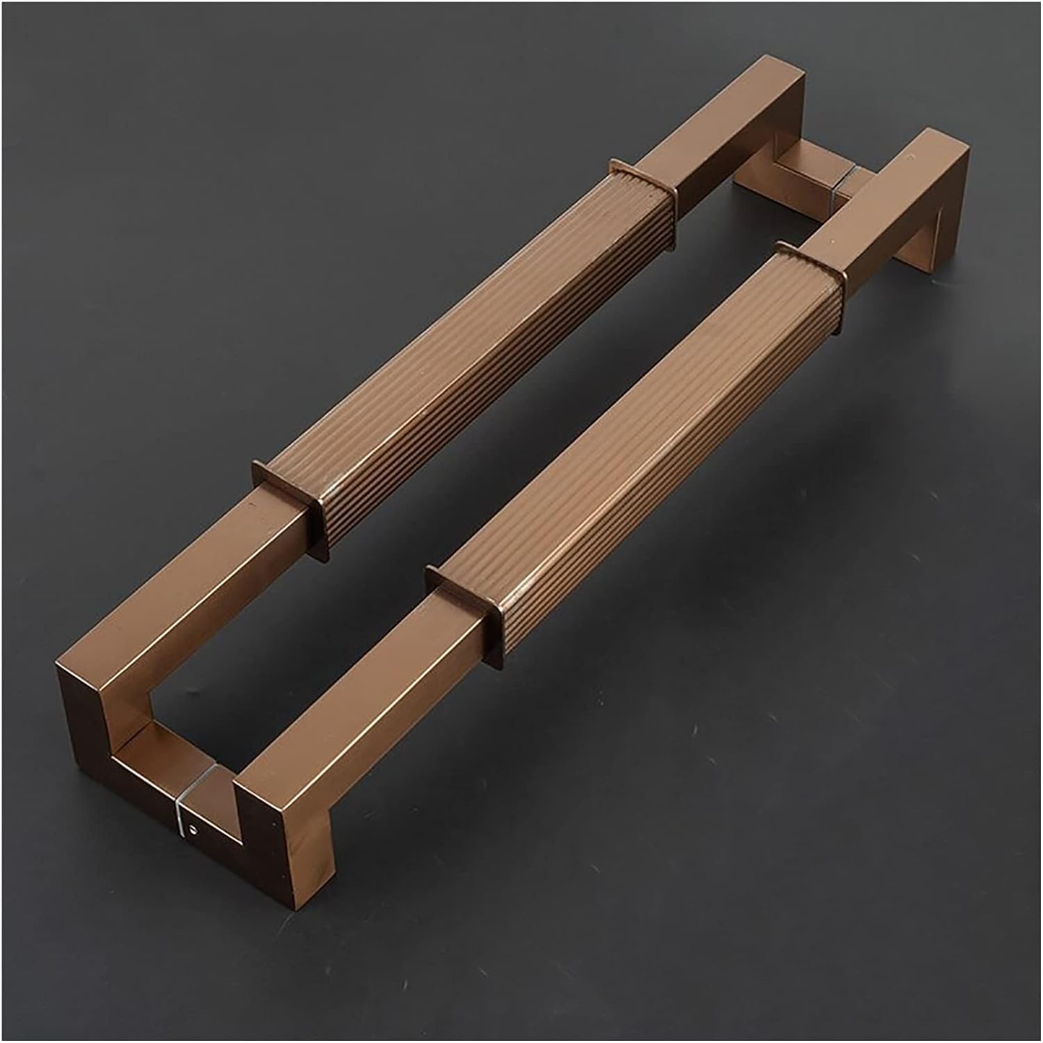 Lrfvhyqnk Red Bronze Barn Door Handles Sliding Pull, Double Sided Square Aluminum Smooth Barn Door Pull Push Handle, Multicolor, Multiple Sizes(,120Cm(47.2In))
