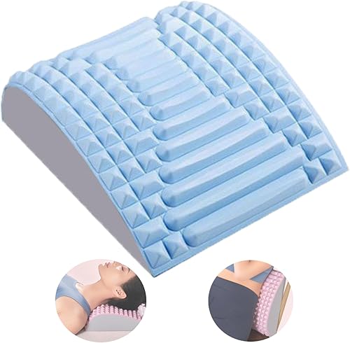 Miniatura 1 de Camilla de espalda, Refresh - Estirador de cuello y espalda, estirador de espalda ancha para aliviar el dolor (azul)