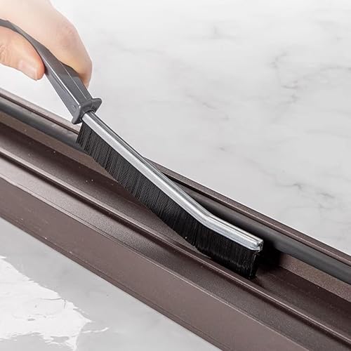 Miniatura 4 de Bestylez Cepillo de limpieza de hendiduras, cerdas duras y delgadas, cepillo de brecha fina, cepillo multifunción para ranura de esquina muerta,