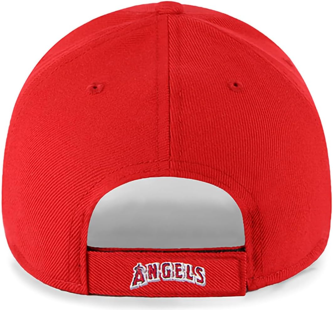 47 Brand MLB Team Color Primary Logo MVP Adjustable Structure Baseball Cap Hat, Adult One Size Fits All