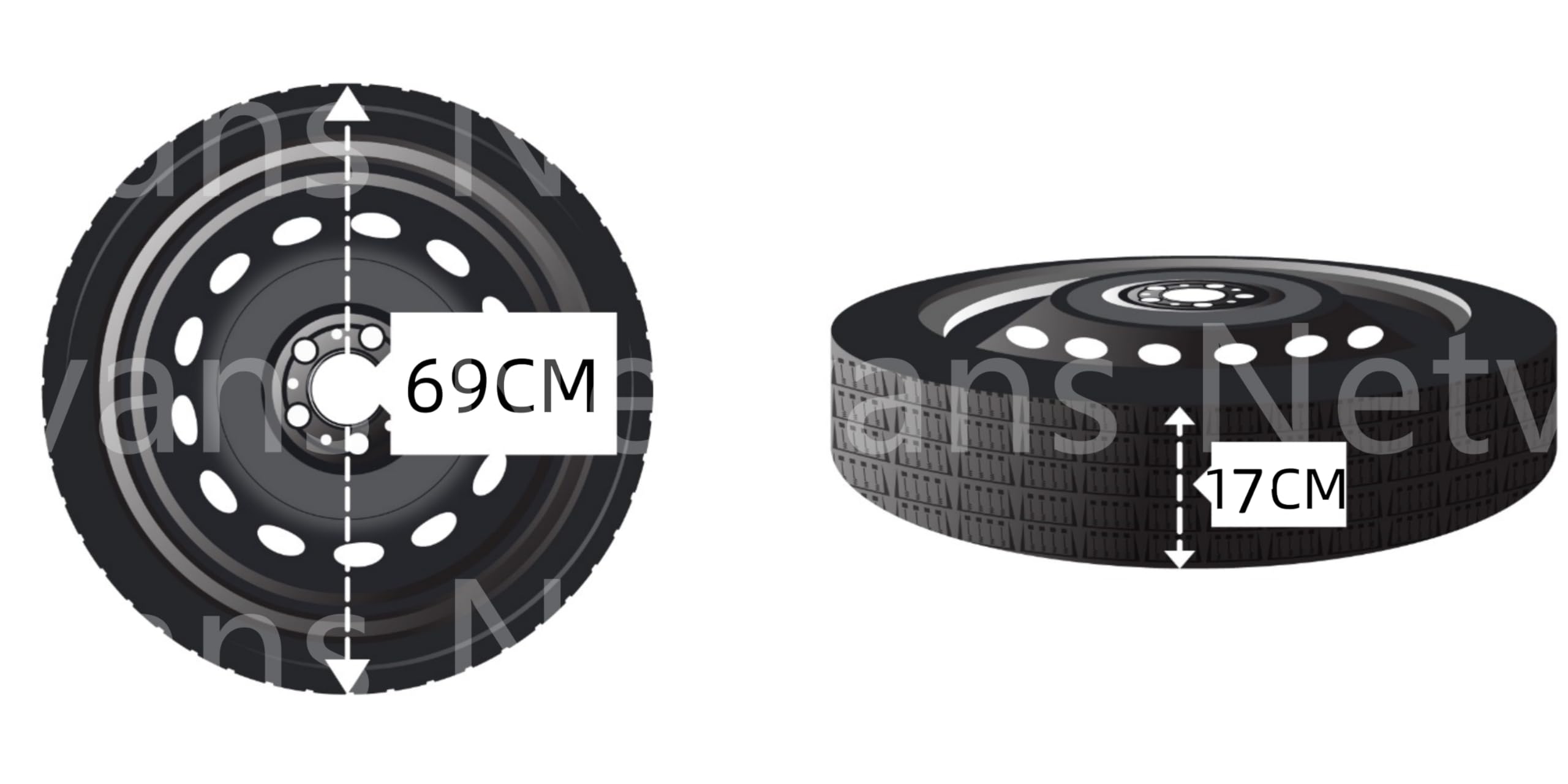 Rueda de repuesto de 18" compatible con Mitsubishi Eclipse Cross 145/80R18