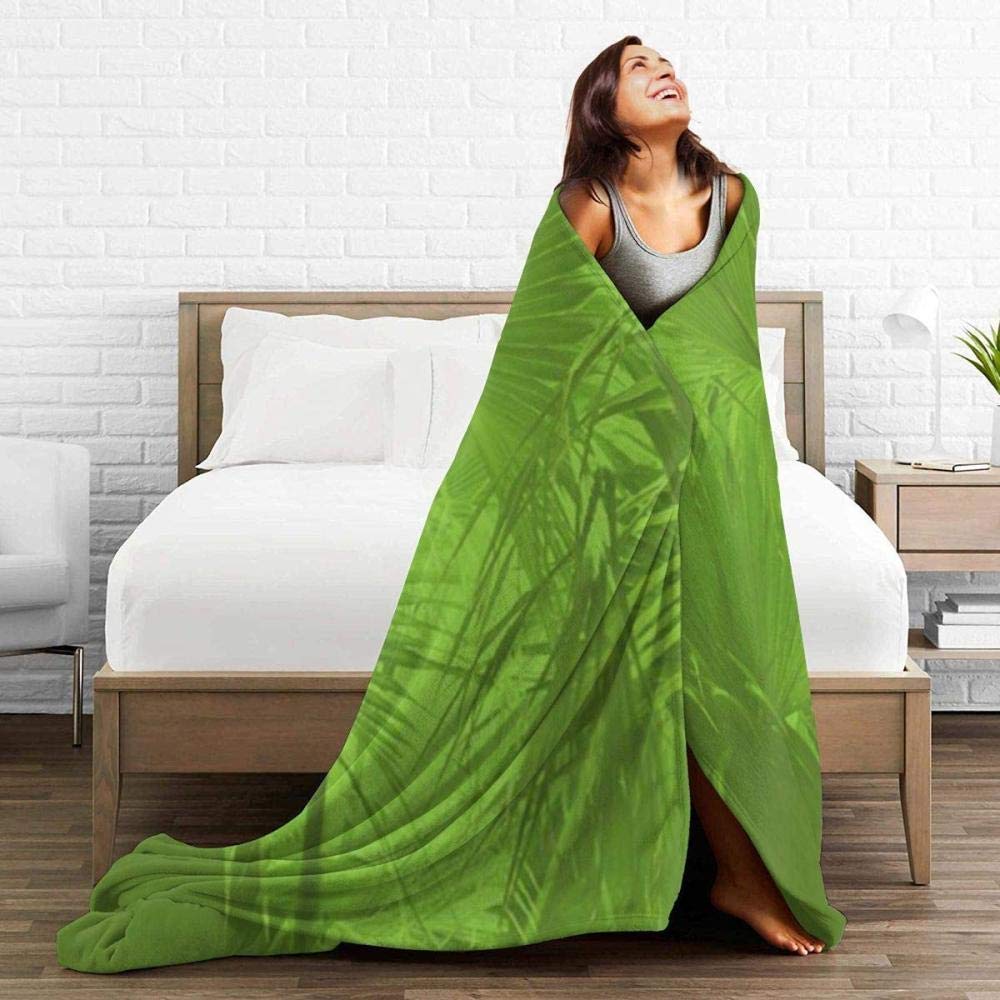 Coperta da tiro verde militare a tema Madre Natura Foresta Morbida coperta in pile di flanella Termica leggera per divano letto Divano da viaggio Campeggio, Elementi essenziali per la scuola per dor