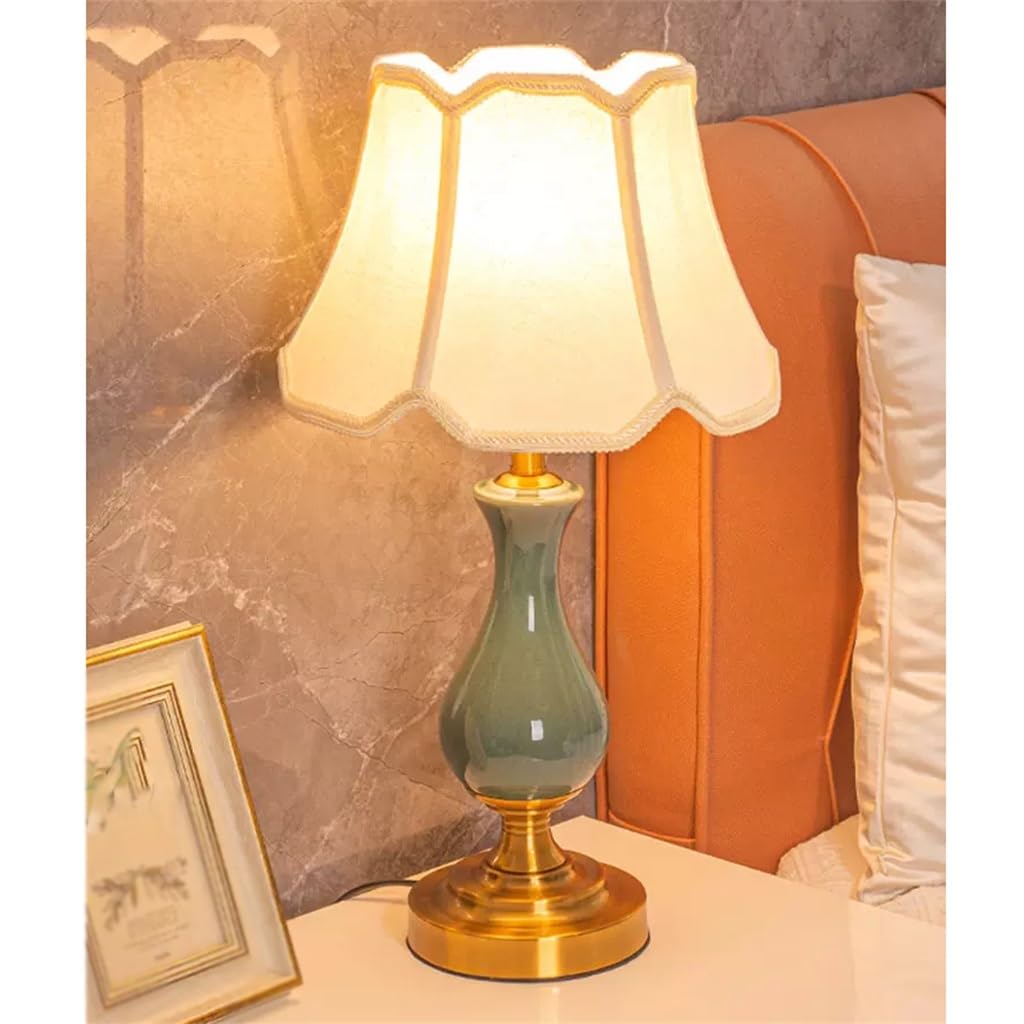 Lampka nocna ceramiczna do sypialni w stylu retro smart zhongshan touch type classic