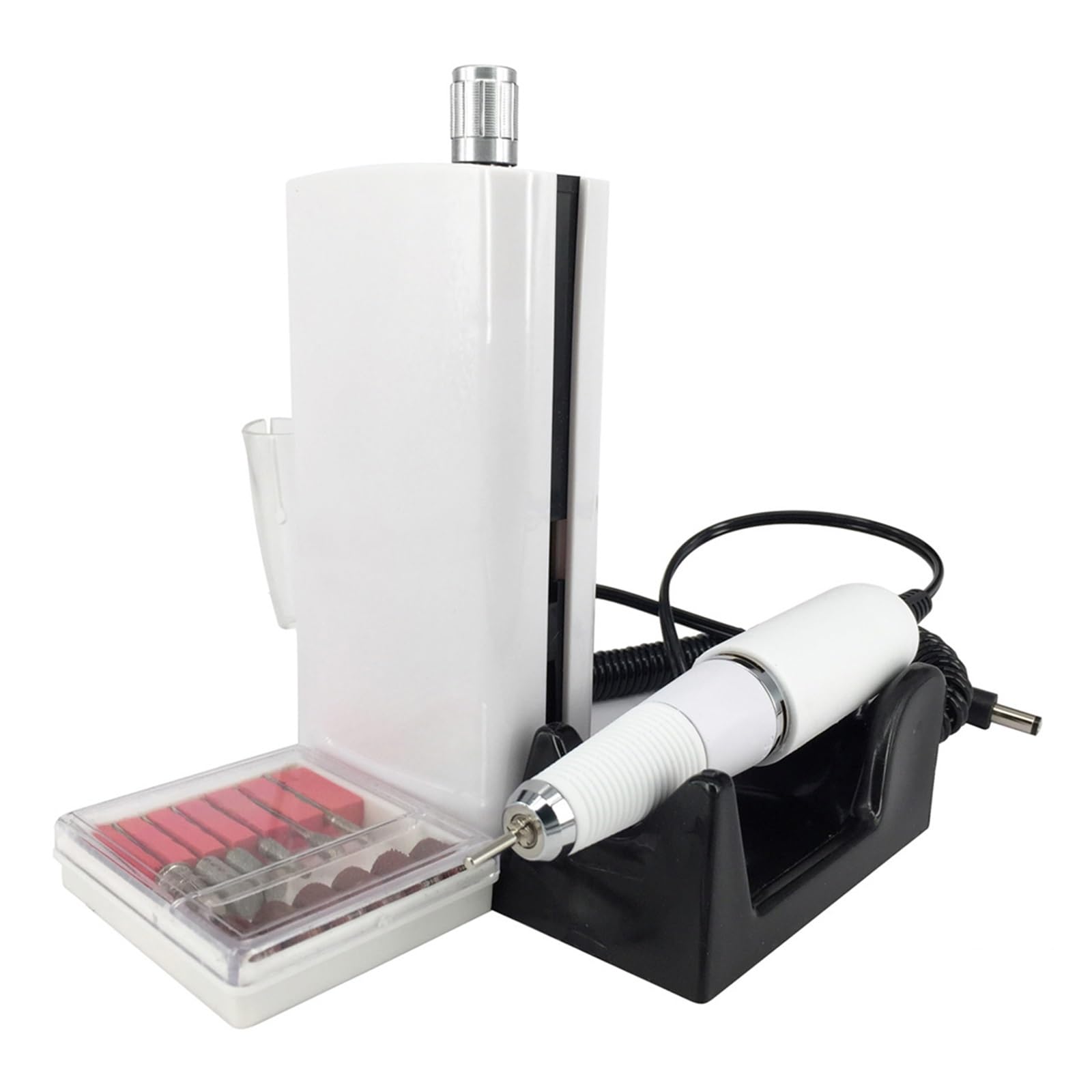 Elektrische Nagelbohrmaschine, Tragbare elektrische Nagelbohrmaschine mit 30.000 U/min, wiederaufladbares kabelloses Maniküre-Pediküre-Set, Nagelpoliermaschine Geräuscharmes Design
