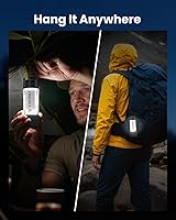 Vista 4 de ETENWOLF Linterna y linterna 2 en 1, 6 modos de luz recargable de 1000 lúmenes, linterna súper brillante de 5000 mAh con UV, luz portátil