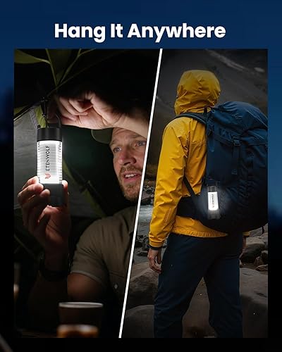 Miniatura 8 de ETENWOLF Linterna de campamento y linterna 2 en 1, linterna de campamento CL5 recargable de 1000 lúmenes, linterna LED para campamento, 6 modos de