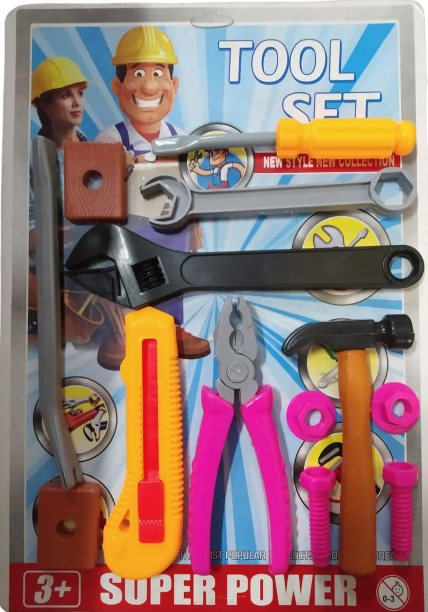 set toys for kids, pretend playset, tool set construction tools,(random set) Pack of role play engineer workshop tool kit for kids-Plastic,Multi color (B0D6YFWPQ2) Amazon Price History, Amazon Price Tracker
