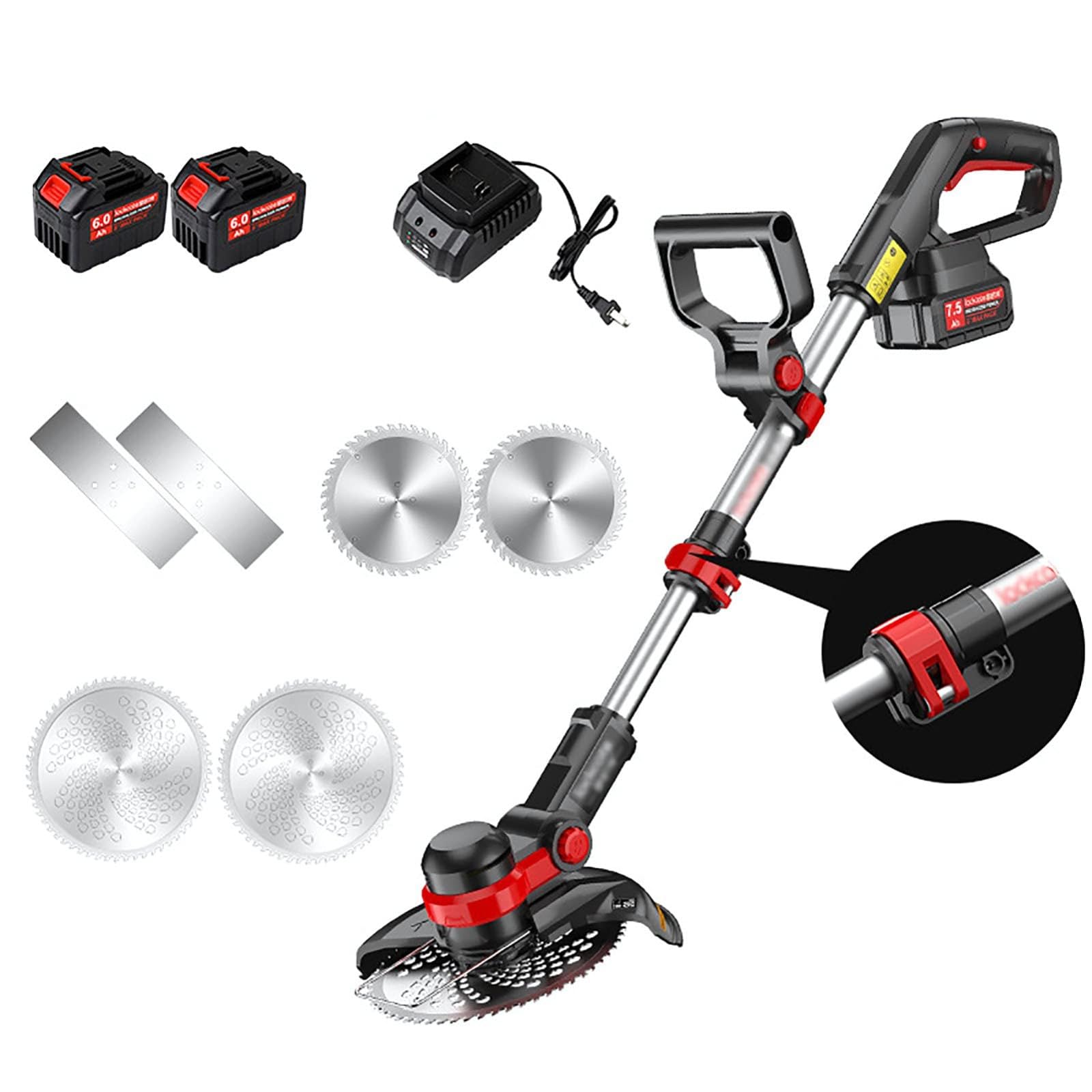 充電式　草刈機 Amazon.co.jp: 草刈り機電気 充電式刈払機 電動草刈機 充電式 女性でも