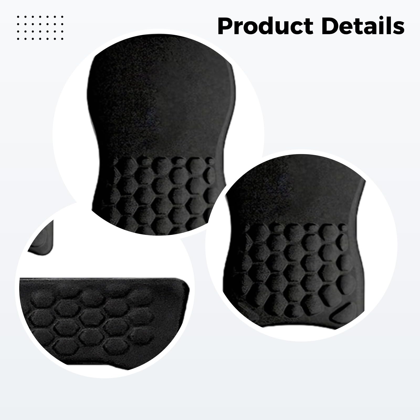Handgelenkauflage für Tastatur und Mauspad-Set, ergonomische Handgelenkauflage für Tastatur mit Massage-Noppen, Komfort bei Karpaltunnel, inklusive Untersetzer, rutschfeste Basis