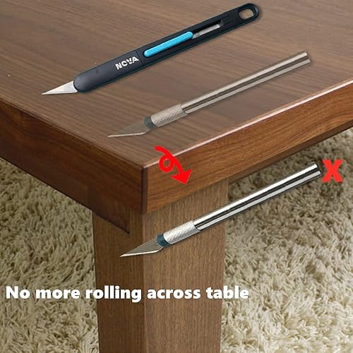 Miniatura 5 de Nova Juego de 121 cuchillos de alta calidad para manualidades y pasatiempos, 1 cuchillo de precisión con 120 recambios de hoja de hobby SK2#11,