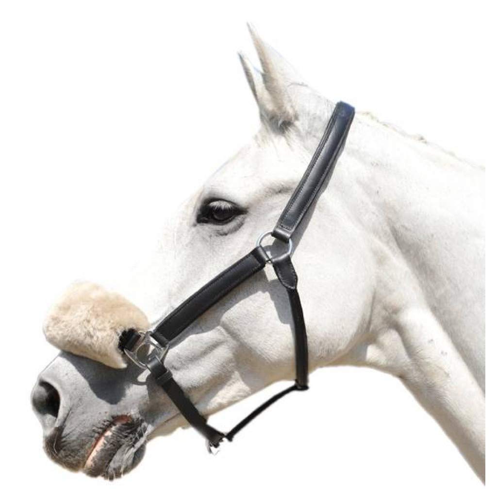 HKM 4000315309764 Real Lambskin Nose Neck Protection 2900 Taupest, dark grey