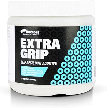 Non-Slip Paint Additive for Color Epoxy, Urethane, Acrylic Paint - Extra Grip Anti-Skid Grit for Coatings