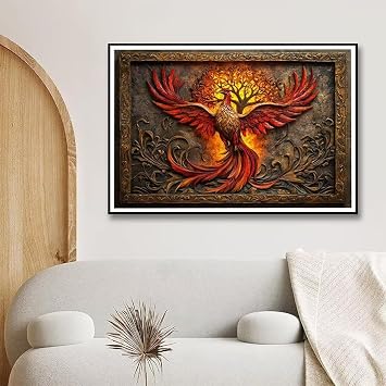 Phoenix Puzzle 2000 Pieces, Animal Puzzles for Adults 2000 Pieces, Wooden Puzzle for Adults, Jigsaw Puzzles with Exquisite Packaging Box, Challenging Game for Families, Gifts for Women/Men,5505