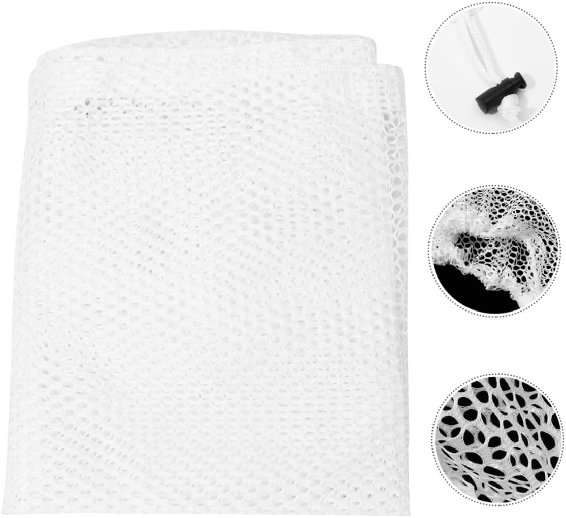 2sets Mesh Laundry Bags with Drawstring Travel Wash Bags for College Dorm Fine Structure for Shirts Sweaters Towels Moisture Breathable Storage 4pcs*2