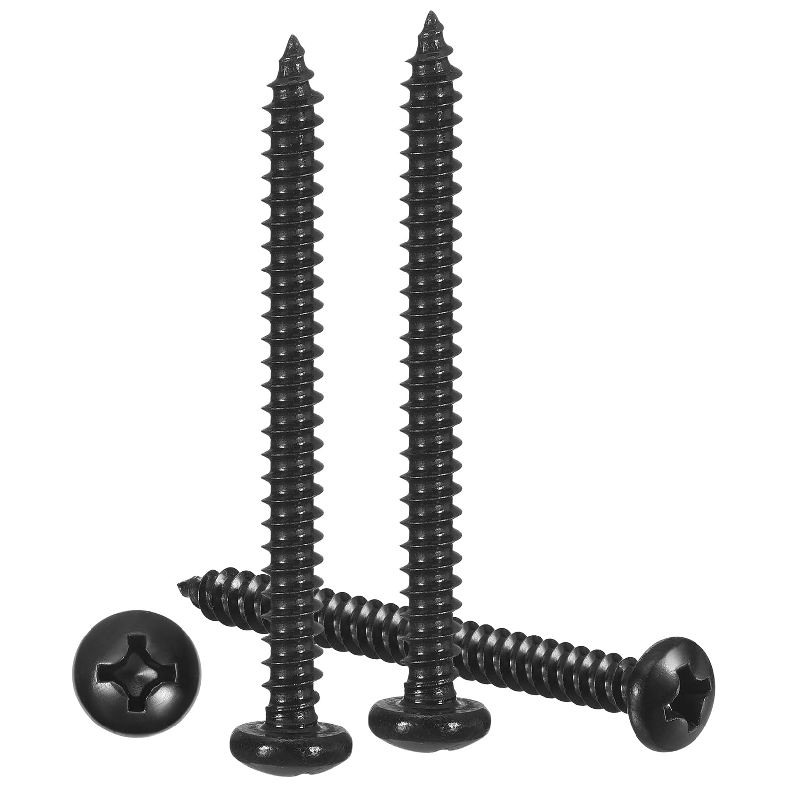 METALLIXITY Phillips Pan Head Self Tapping Screws(#6x2") 100Pcs