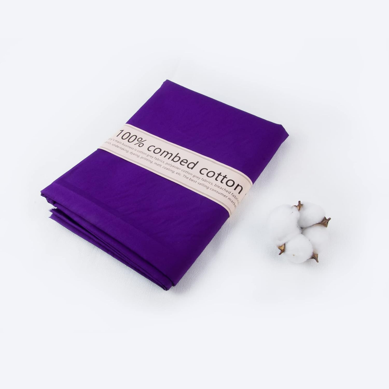 2 Yard Purple Cotton Fabric,Natural Cotton Poplin Fabric by