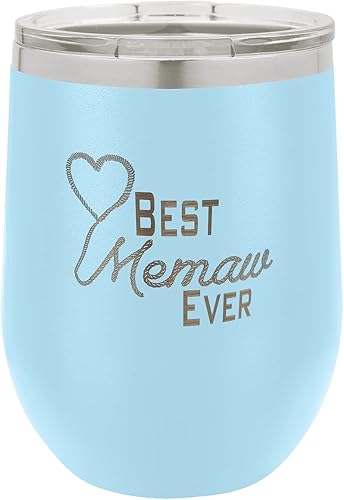 Joseph's Workshop Best Memaw Ever Cup, el mejor regalo de cumpleaños de parte de hija, hijo, niños, día de la madre, idea de regalo de Navidad para