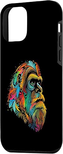 Miniatura 2 de Funda para iPhone 12 Mini Tribal Artistic Sasquatch Art Beautiful Bigfoot Native