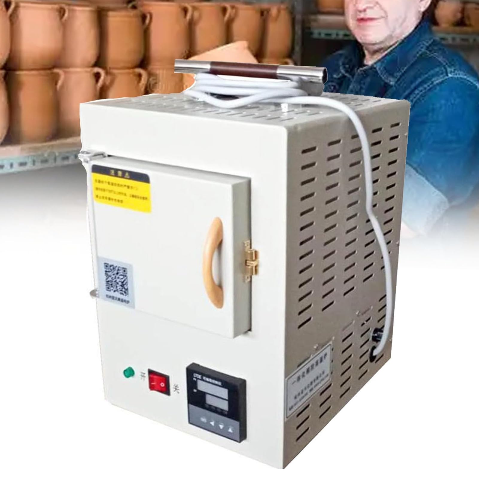 Horno de mufla eléctrico de Laboratorio, Horno eléctrico pequeño de Laboratorio, Horno de Laboratorio Cerrado Integrado de Alta Temperatura de 1000 ℃, 1,5 kW / 100-1000 °C