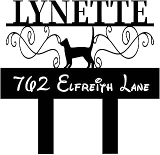 Custom House Number Address Sign Personalized Metal Address Plaque Personalized Metal Outdoor Address Sign Outdoor Sign Metal House Number Sign Steel Address Sign