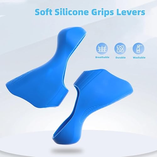 Miniatura 4 de Manetas de freno de bicicleta capó compatibles con Ultegra ST-R7000 ST-R8000, par de negro