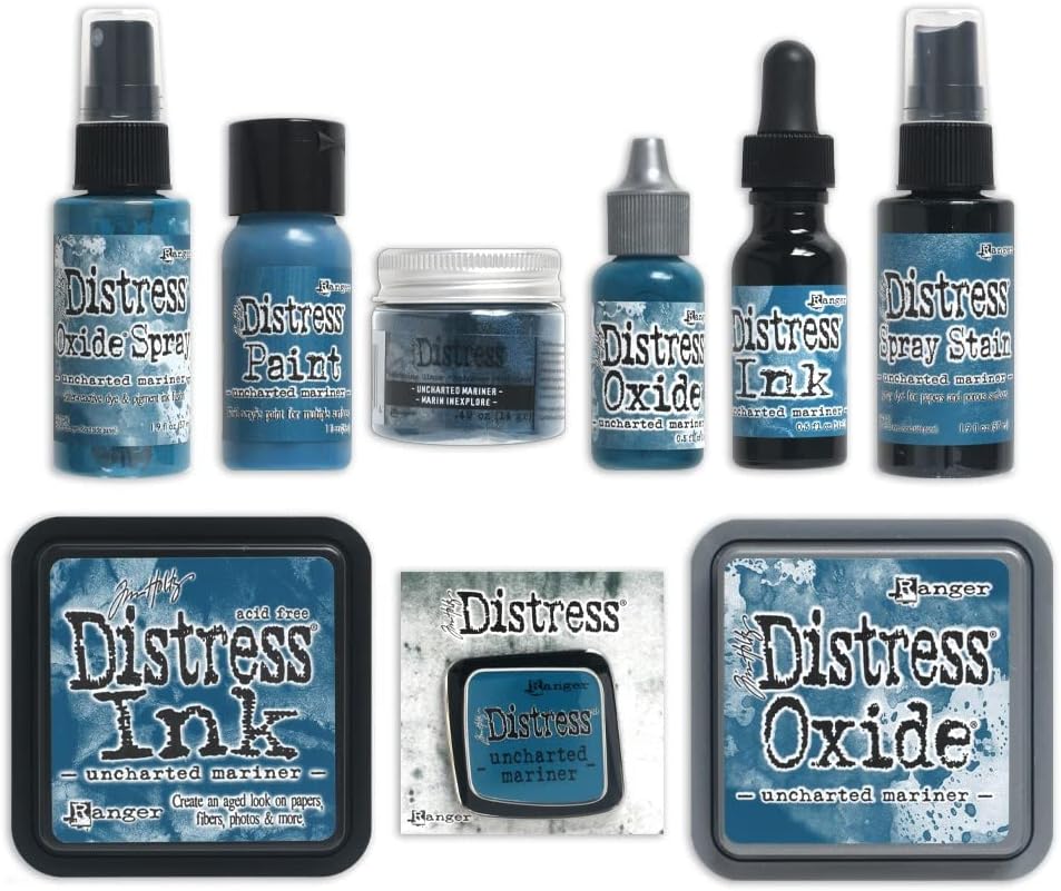 Ranger Ink Bundle Uncharted Mariner Tim Holtz Distress New June 2022 ranger158- Full Set One of Each Item