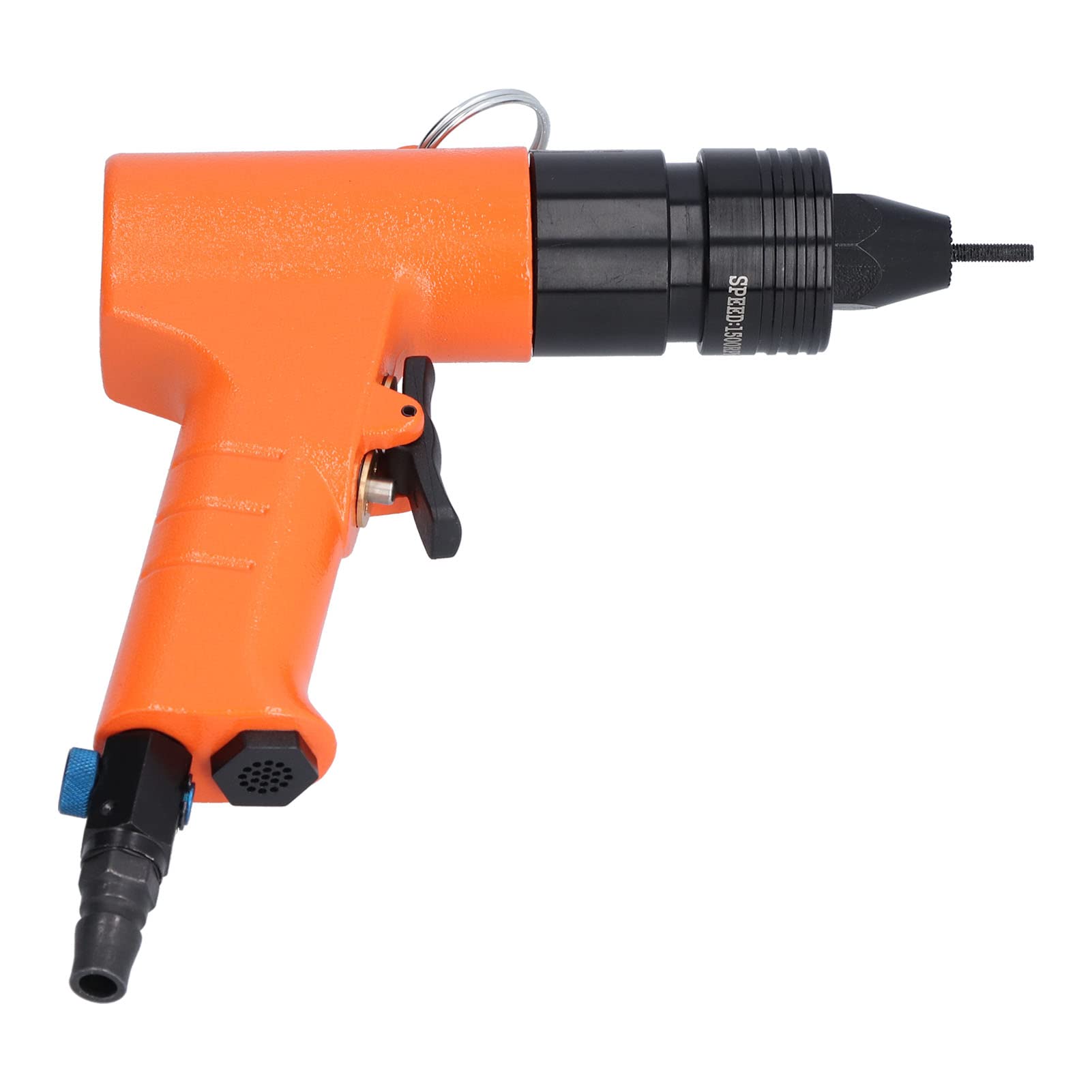Luqeeg Pneumatic Rivet Nut Gun, Air Powered Rivet Gun Speed Adjustable Pneumatic Rivet Gun Tool Hand Rivet Nut Gun Pull Riveting Automatic Air Riveter Tool M3/M4 KV‑7801F JP Interface
