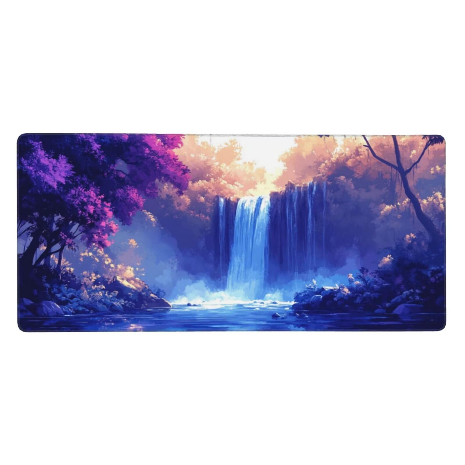 Podkładka pod mysz XXL 1400 x 600 mm opadająca duża podkładka pod mysz krajobraz podkładka pod mysz do gier o wysokiej precyzji wodoodporna podkładka pod mysz, antypoślizgowe gumowe dno, akcesoria