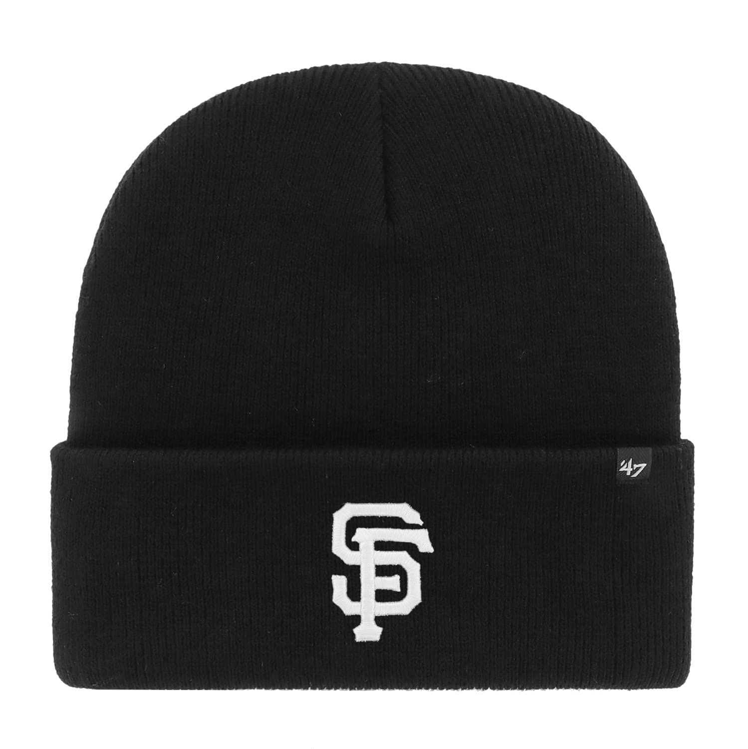 SAN FRANCISCO GIANTS Black '47 Baseball Cuff BEANIE HAT MLB Tag Unisex Adult