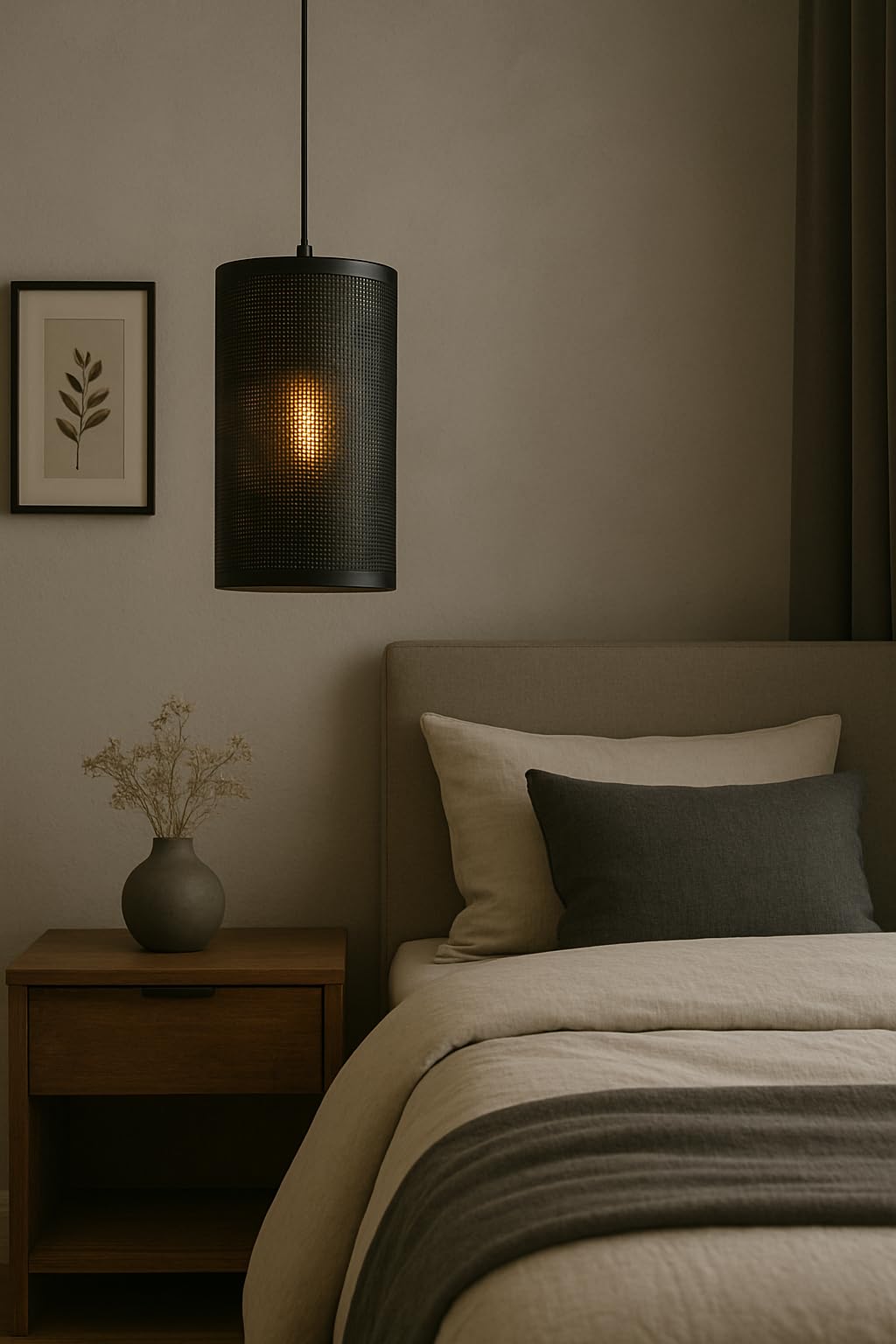 BENE Alaska Pendant Lamp MS 18 cm, (Black, Pack of 1 Pc)-image-39
