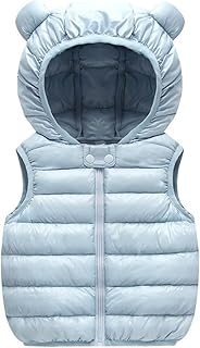 Casaco infantil de inverno para bebês meninos e meninas jaqueta quente de inverno sem mangas agasalho orelhas de urso sólido colete casacos com capuz