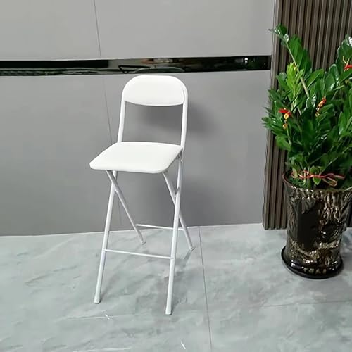 Miniatura 2 de Taburetes de bar plegables  Sillas plegables portátiles con asientos acolchados  Silla plegable alta para bar, oficina y más  Fácil de almacenar y