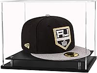 Vista 10 de Caja de exhibición de casco de fútbol de tamaño completo, caja de exhibición de casco acrílico con base de acrílico negro, caja de exhibición