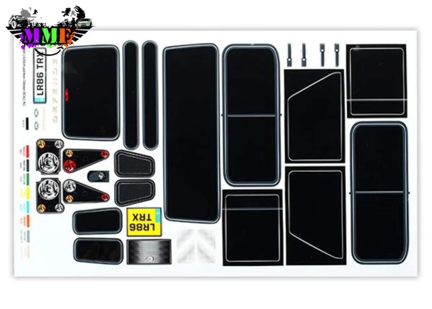 2x Adesivi Discovery Per Auto Traxxas TRX4 &ndash; Ford Land Rover Defender &ndash; Sticker