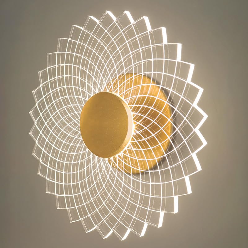 LUMENZA LIGHTS Spiral Pattern 3-in-1 LED Wall Light | Decorative ...