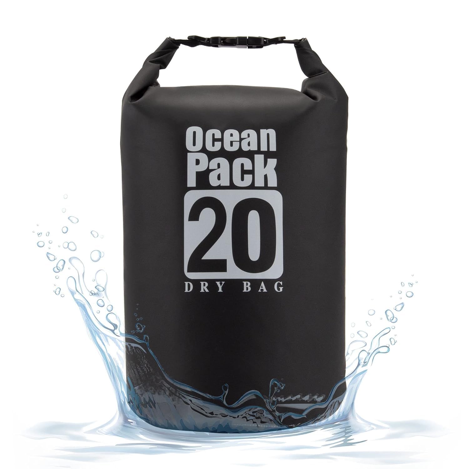 Delzon Waterproof Dry Bag with Phone Case, 2L/3L/5L/10L/15L/20L/30L, Floating and Lightweight Bags for Kayaking Rafting Boating River Trekking-Multi Color (20 Liter)-image-37