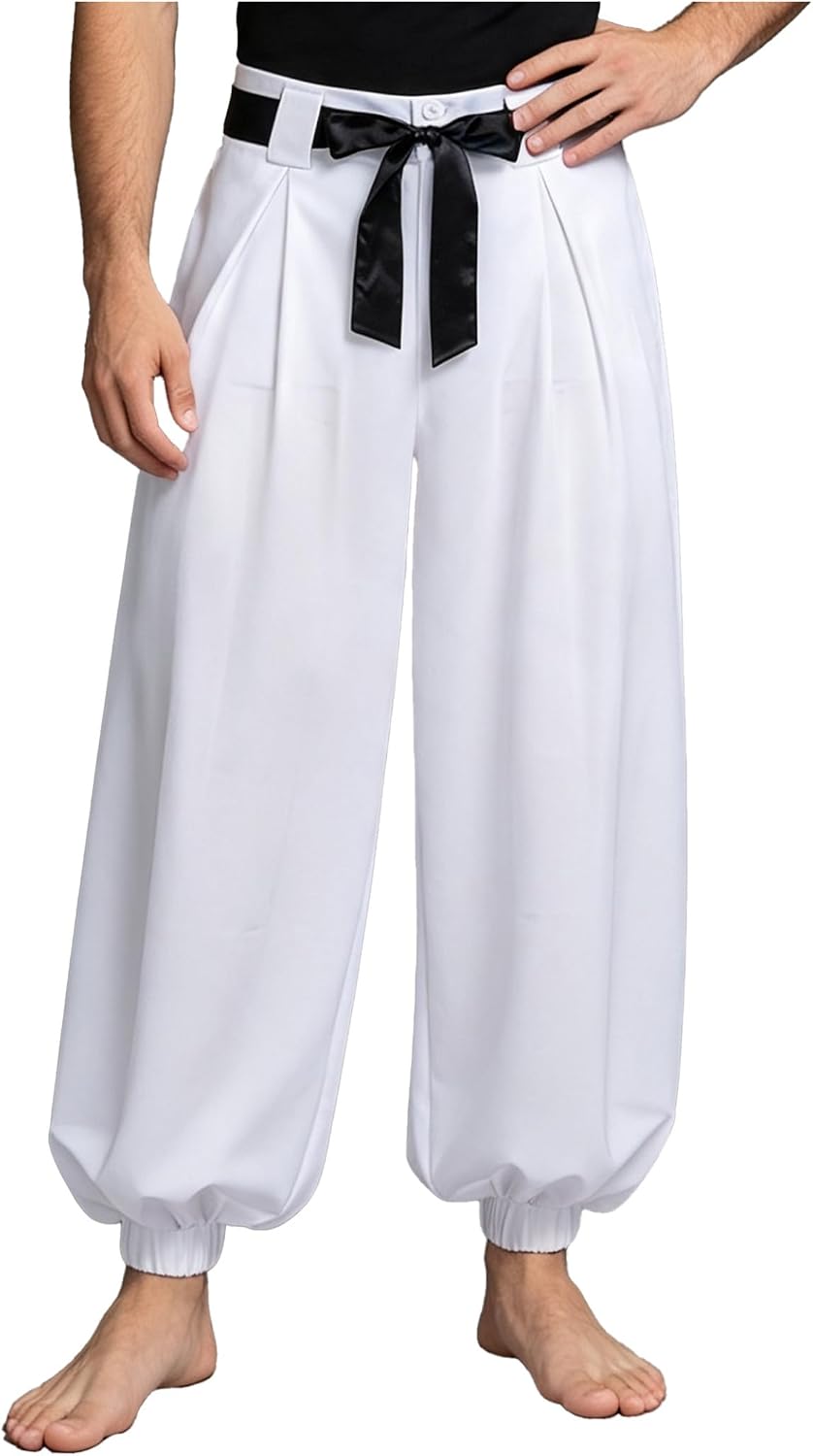 Jugaoge Harem Pants for Men Pirate Pants LARP Trousers