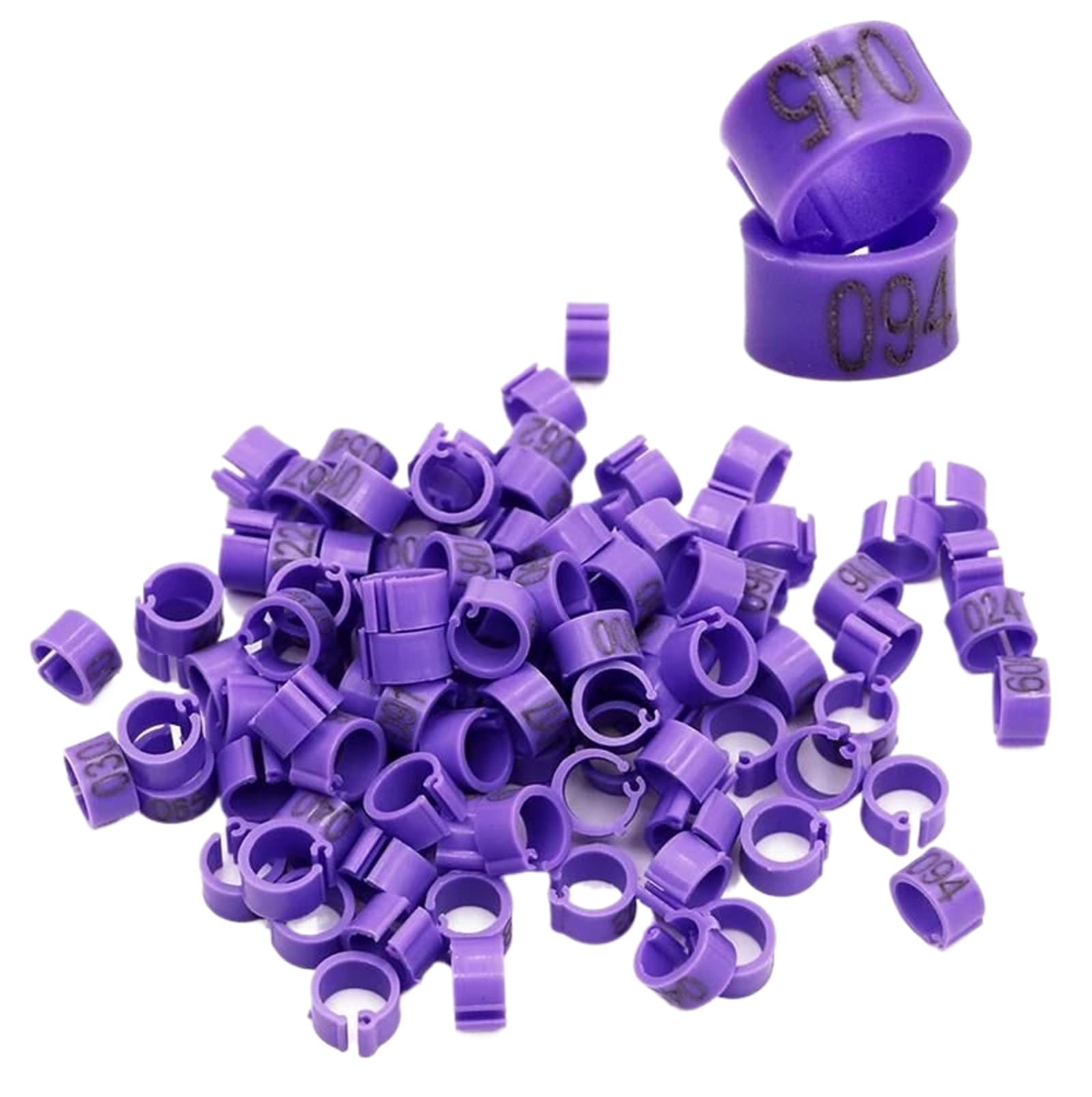 Anelli Per Zampe Pollame Kingrun - 100 Pezzi Numerati E Colorati, Per Galline, Anatre, Quaglie E Piccioni - Foto 11