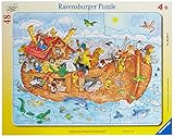 Ravensburger Kinderpuzzle - 06604 Die große Arche Noah - Rahmenpuzzle für Kinder ab 4 Jahren, mit 48 Teilen