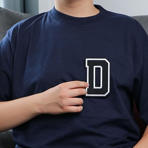 Miniatura 380 de Parches de letras termo-adhesivas de alta calidad – Lindas letras para ropa – Parche universitario para ropa – Letras bordadas de 4 1/2 parches