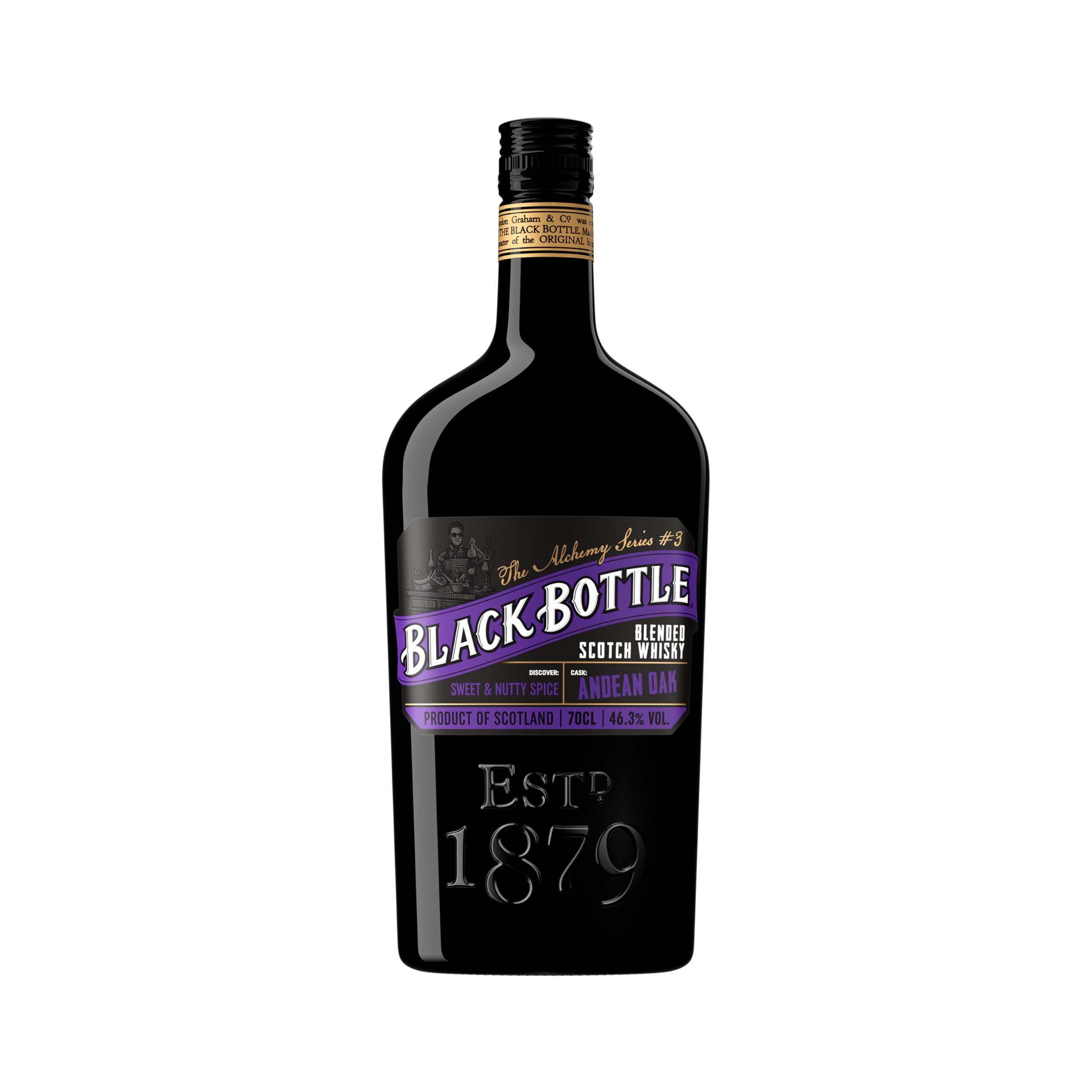 Black Andean Oak | Blended Scotch Whisky | 46.3% ABV | | Smooth Smoky Whisky with Oak Finish | Vanilla, Spice & Toasted Oak | Perfect for Mixing & Classic Serves (70cl)