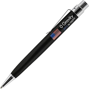 Fisher Space Pen Black Rubber Finish Zero-Gravity Pressurized Ballpoint Pen