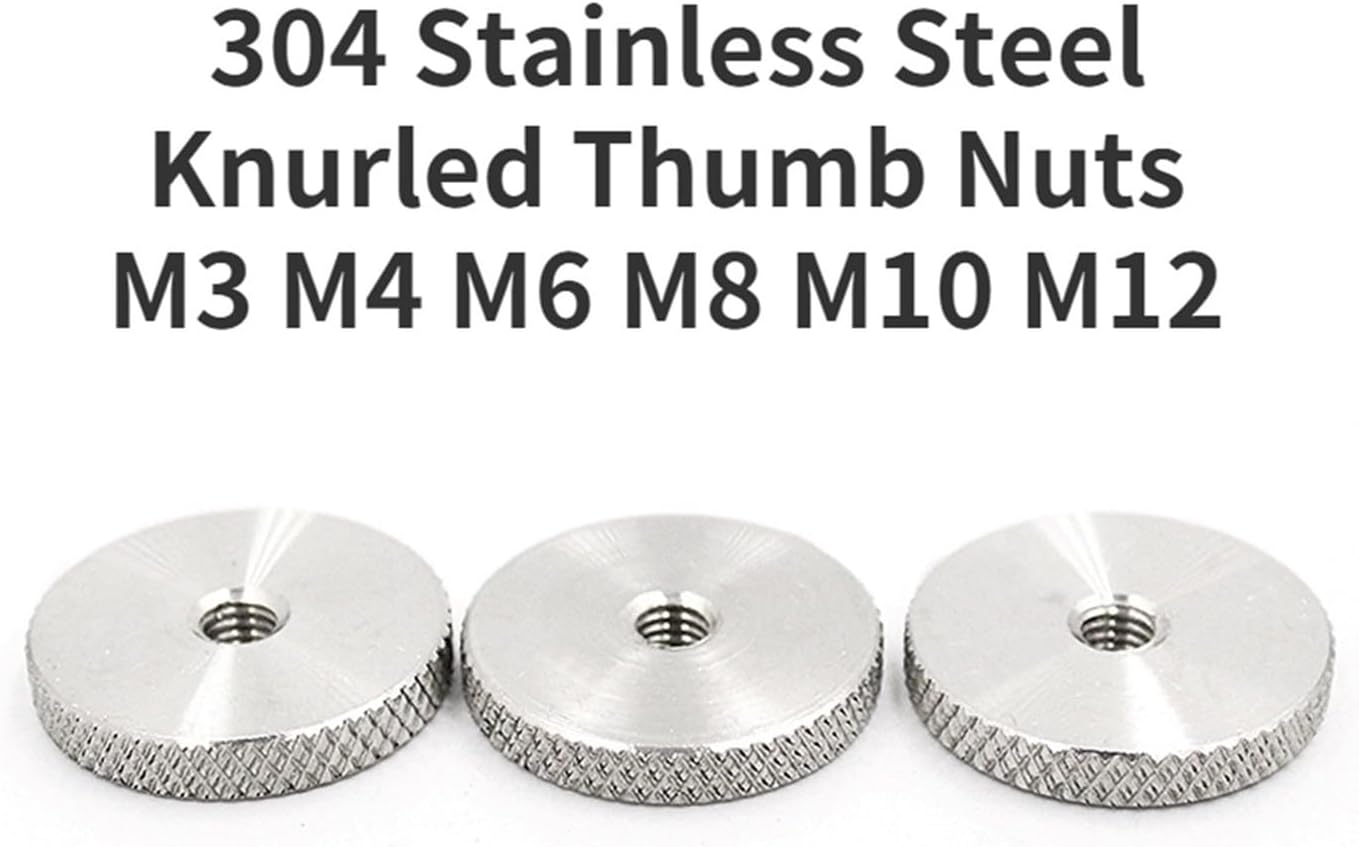 High Head knurled nut,M6x14mm Knurled Thumb Screws High Type Steel Pack of 10pcs Nickle (Size : M5 X 40 mm)