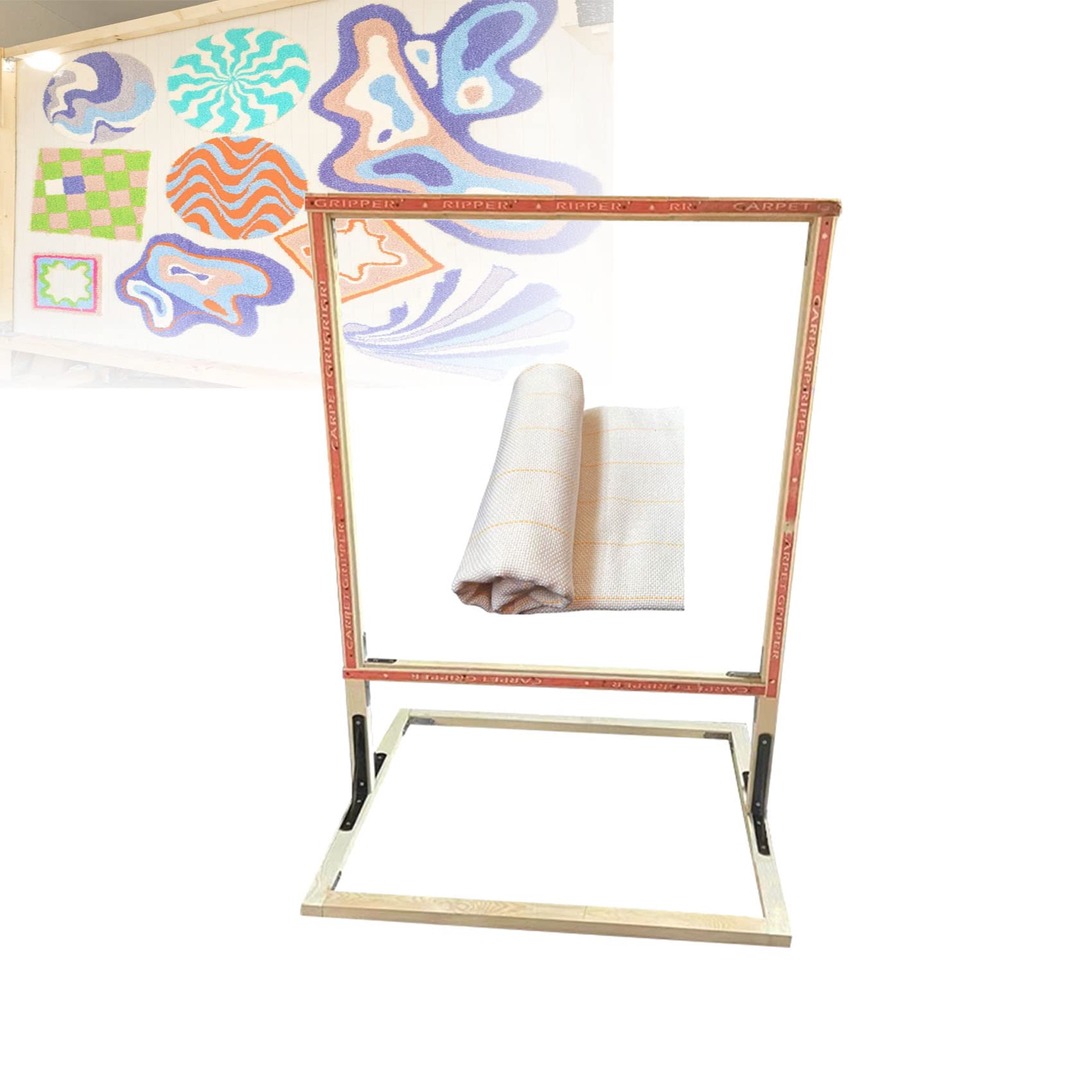 Amazon.co.jp: ラグタフティングフレーム、スタンド付きカーペット