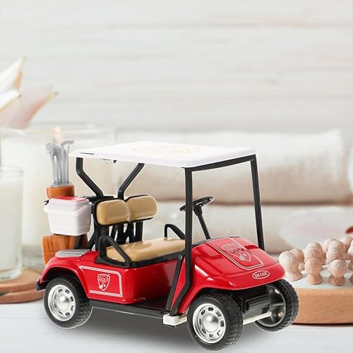 Miniatura 2 de Toyvian Carro de golf en miniatura de aleación para carrito de golf a escala 136, carrito de golf, vehículo de acción de retroceso, carrito de golf,