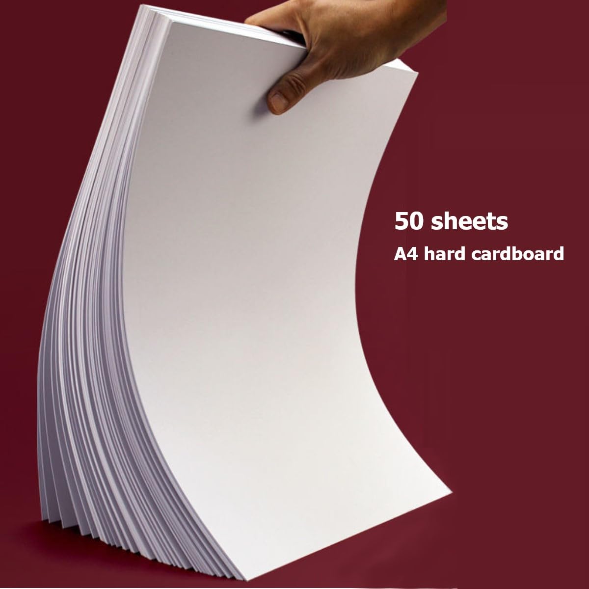 KARLOR 50 Sheets Cardboard Paper A4 250 g White Thick Paper for Printing Crafts Painting A4 Cardboard Photo Card Coloured Card White Suitable for Laser Inkjet Printing - Image 3