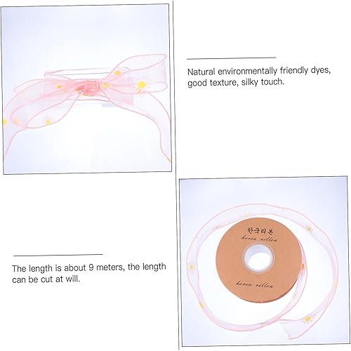 Miniatura 7 de SEWACC Cinta de embalaje de 3 rollos de cinta de bricolaje para manualidades en forma de corazón, accesorios para manualidades, flores, cinta,