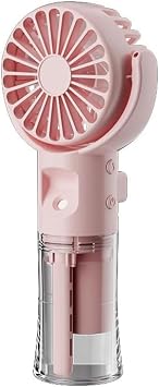 Ta nabililir Su Hazneli Mini Usb  arjl  3 Kademeli Ask l  El Vantilat r Fan So utucu F4 Pembe