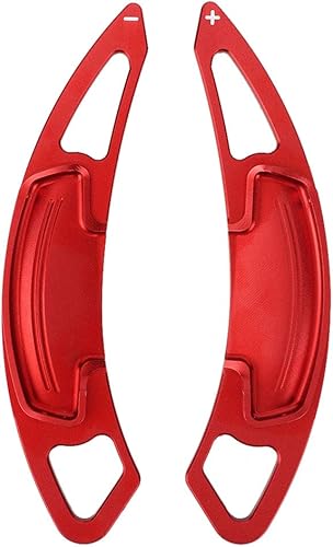 Miniatura 1 de Aramox Hoja de cambio del volante, 2 piezas de extensión de coche Volante de aleación de aluminio Paleta de cambio para