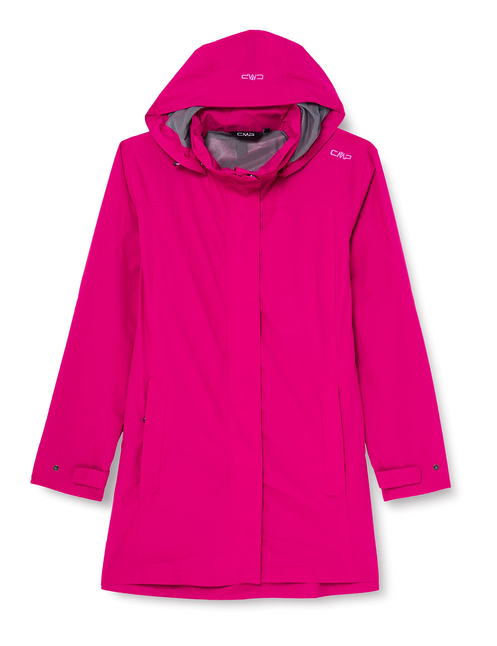 CMP - Woman Jacket Snaps Hood, Geranium, L